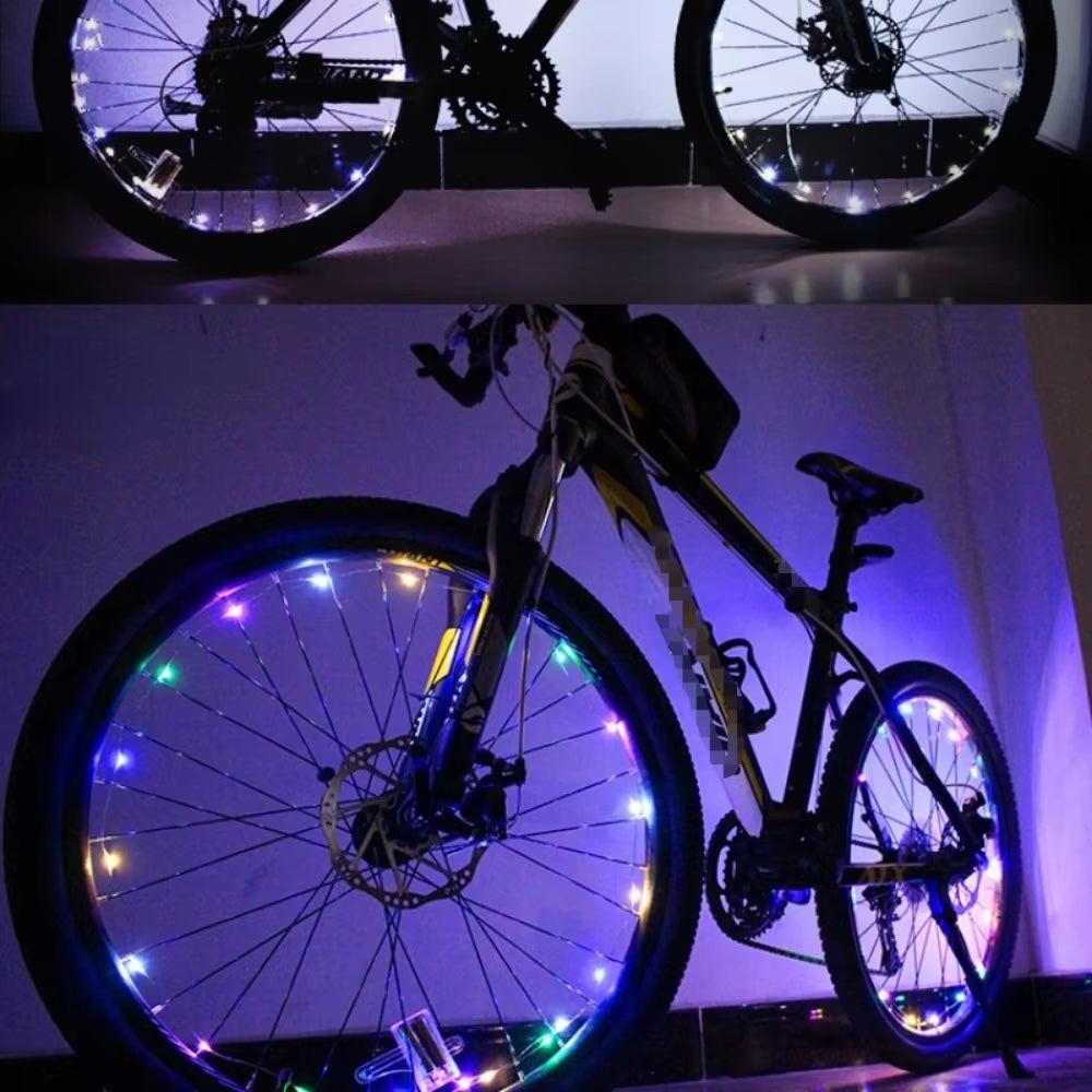 Bicycle Hot Wheel Lights Mountain Bike Frame Decoration Lights Bicycle Spoke Lights Night Riding Bicycle Wheel Lights
