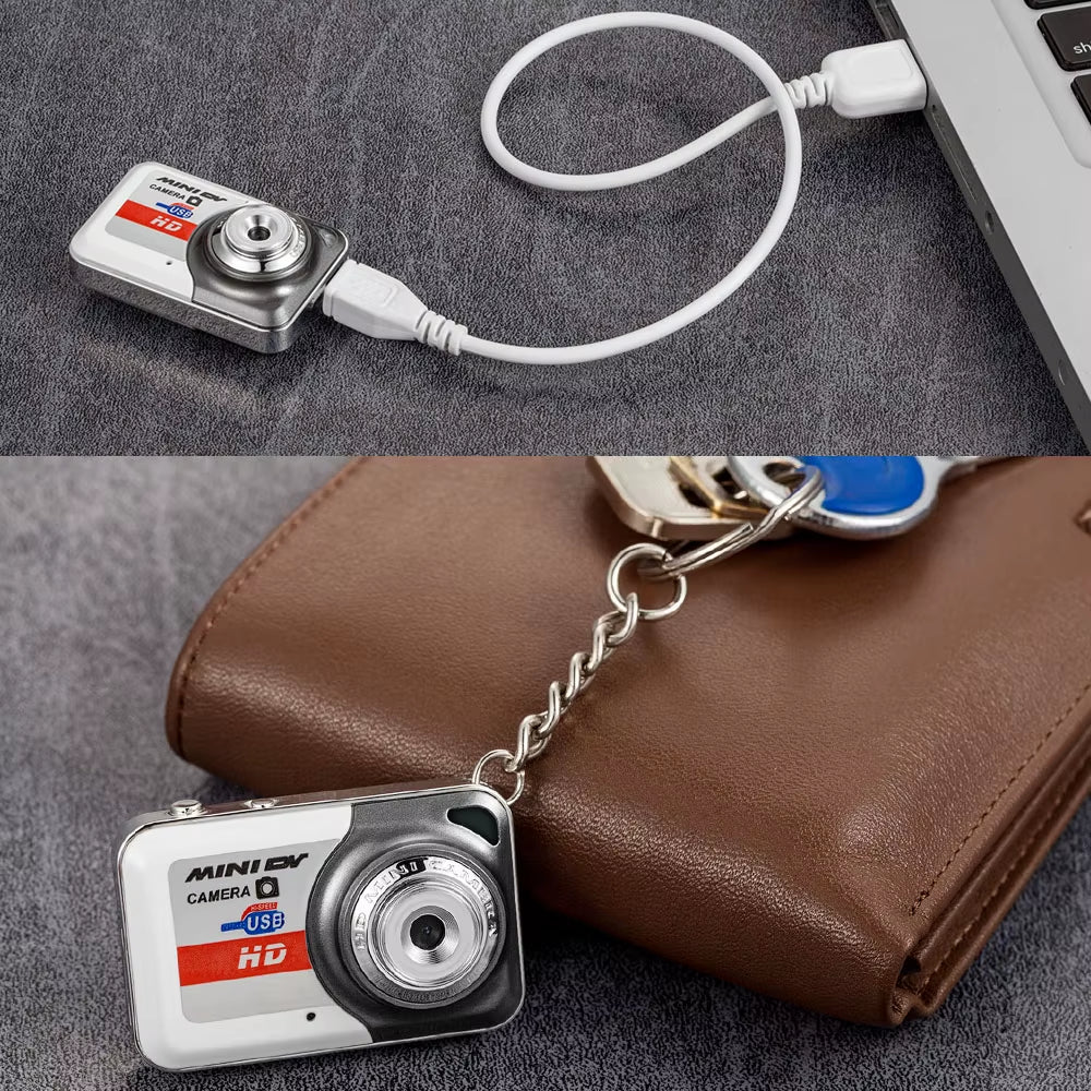 X6 Mini Camera Portable Ultra Mini High Denifition Digital Camera Mini DV Support 32GB TF Card with Mic Gifts for Kids