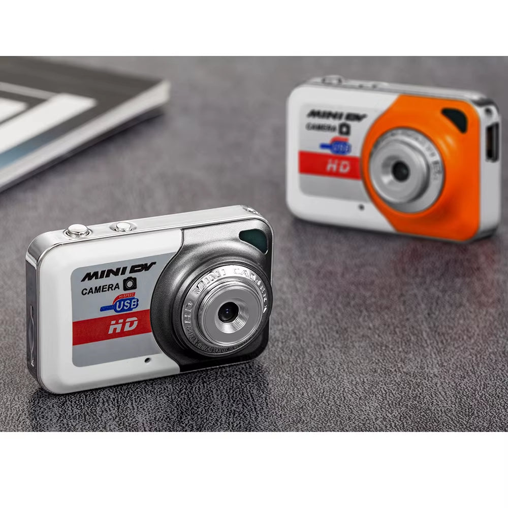 X6 Mini Camera Portable Ultra Mini High Denifition Digital Camera Mini DV Support 32GB TF Card with Mic Gifts for Kids