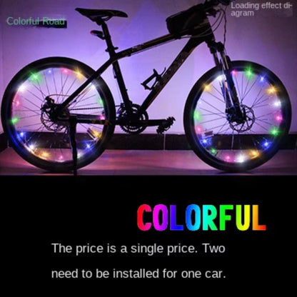 Bicycle Hot Wheel Lights Mountain Bike Frame Decoration Lights Bicycle Spoke Lights Night Riding Bicycle Wheel Lights