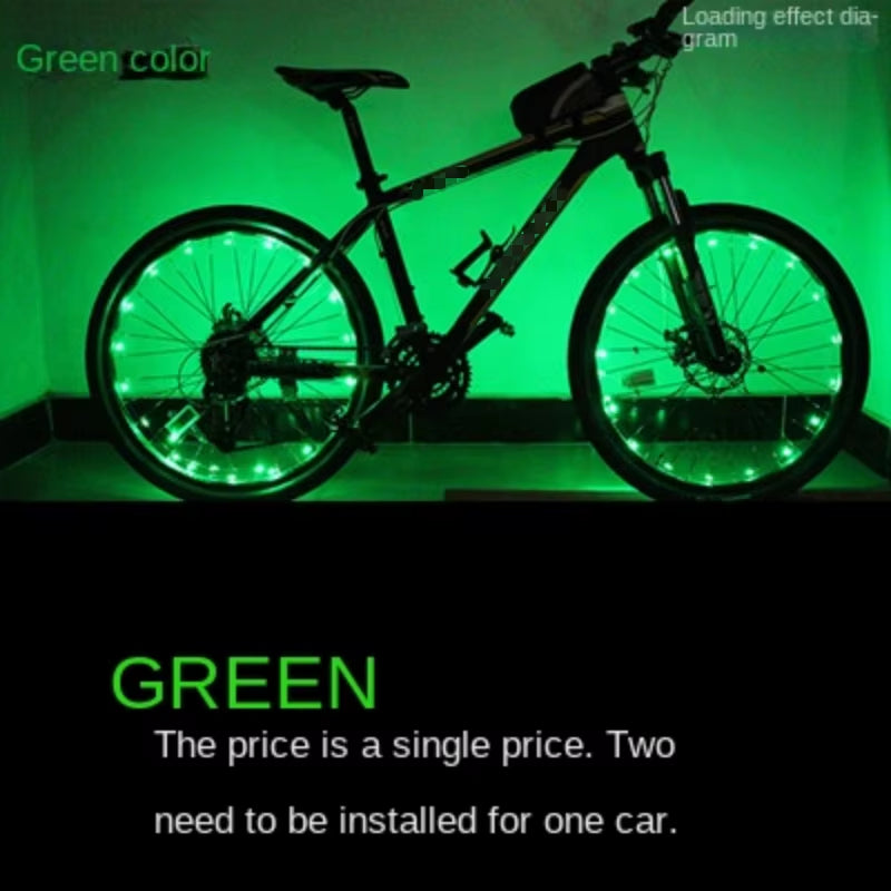 Bicycle Hot Wheel Lights Mountain Bike Frame Decoration Lights Bicycle Spoke Lights Night Riding Bicycle Wheel Lights